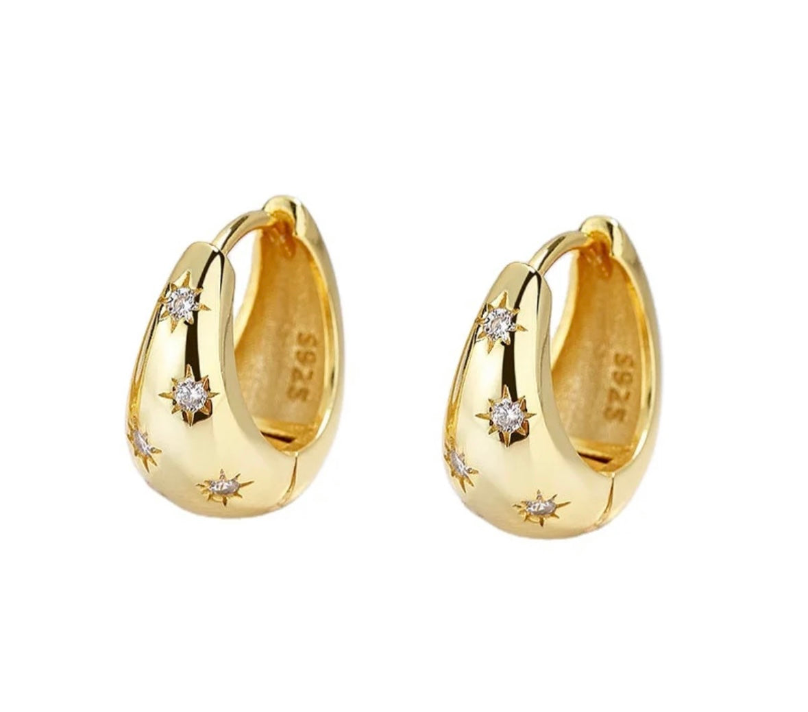 Anya Gold Cosmic Star Earrings - Main Image