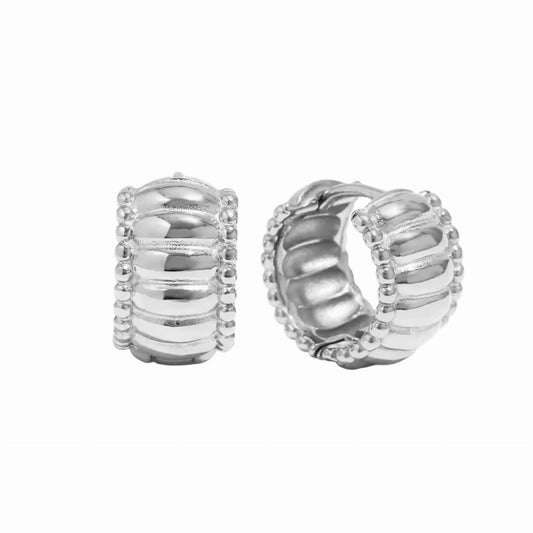 Silver Rae Hoop Earrings