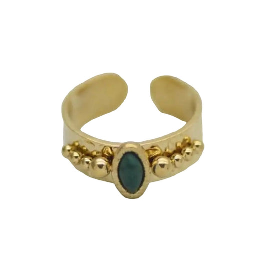 Green Stone Ring