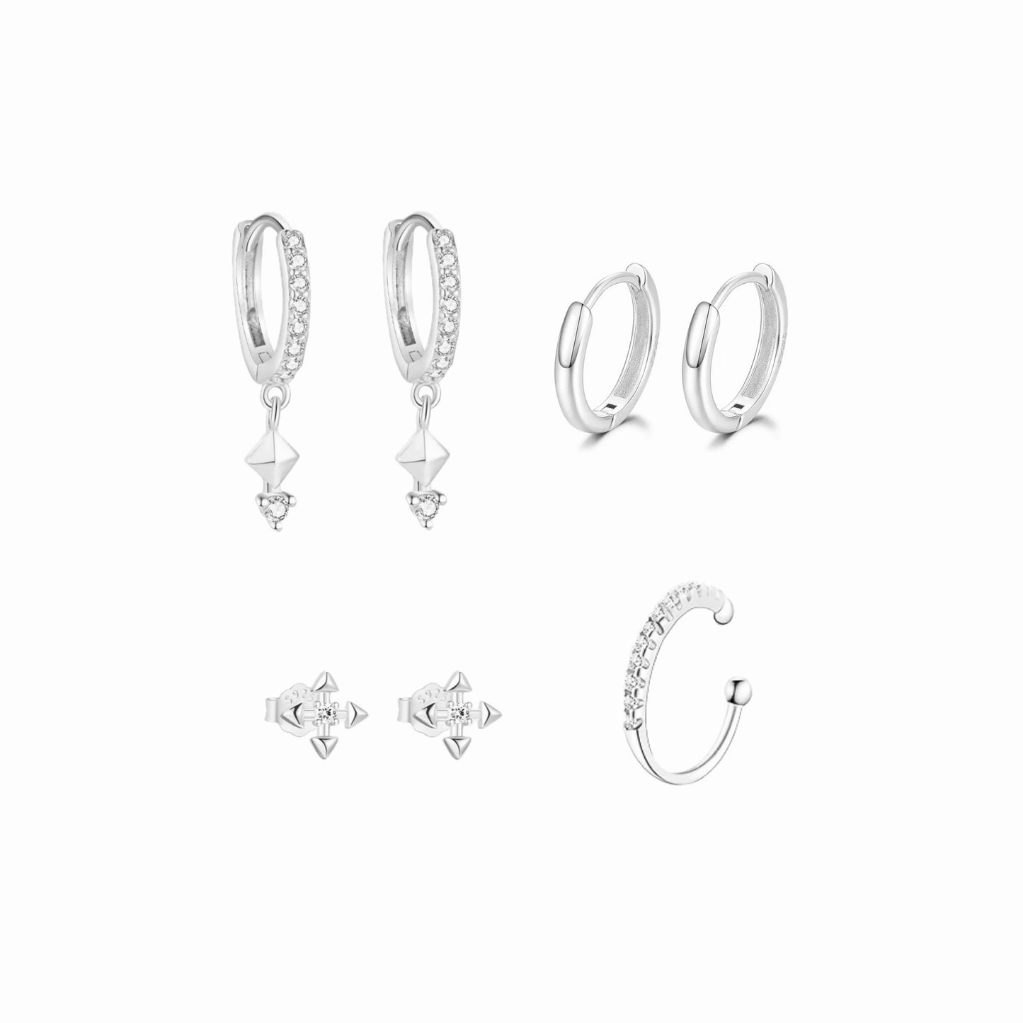Jen Wood Stacked 4 - Silver