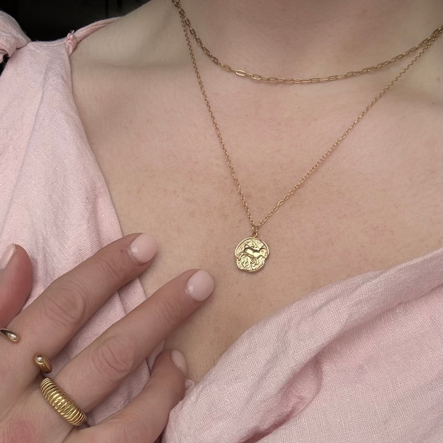 Gold Zodiac Necklace