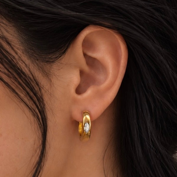 Maddox Gold Hoop Earrings