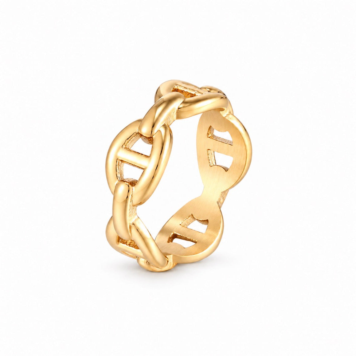 Gold Interlinked Openwork Ring