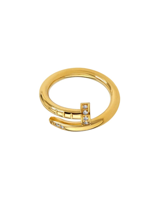 Nail CZ Ring