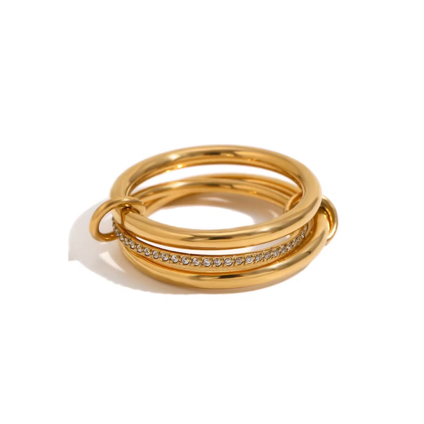 Gold Multi Link Ring