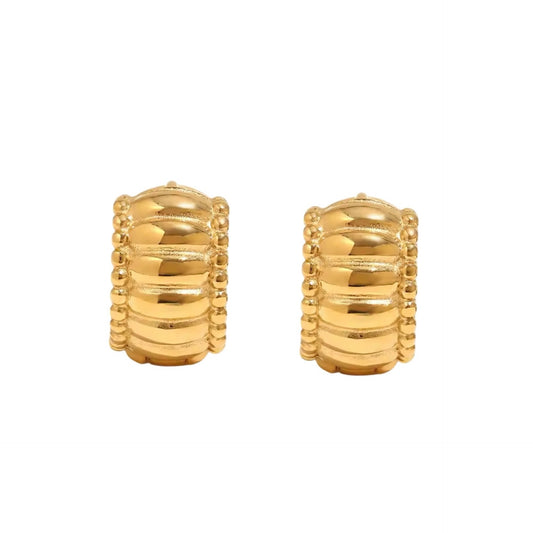 Gold Rae Hoop Earrings