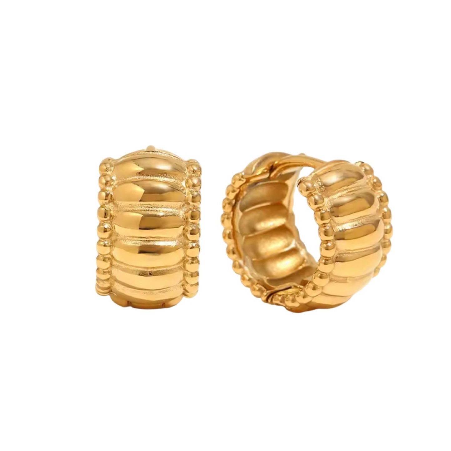 Gold Rae Hoop Earrings
