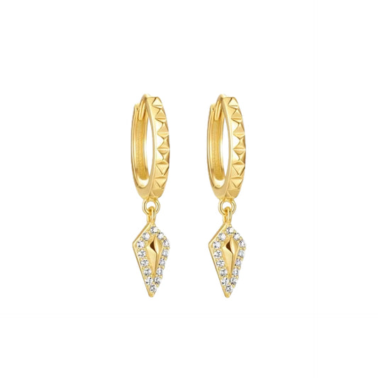 Pavé Hoop Earrings
