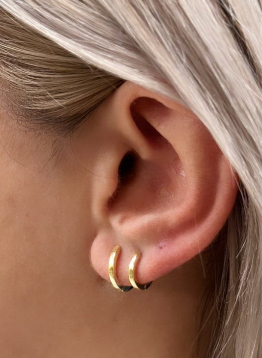 Gold Harley Mini Single Hoop