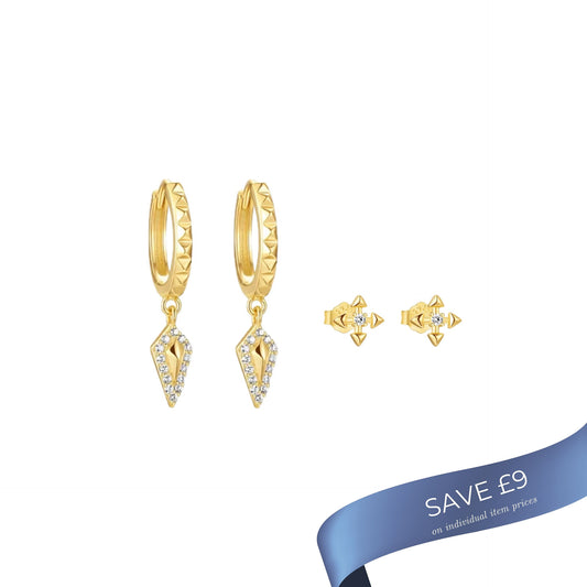 Jen Wood Double Stack duo - Gold