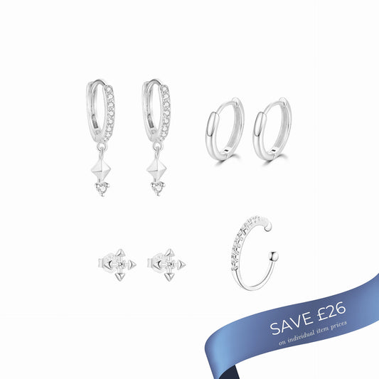 Jen Wood Stacked 4 - Silver