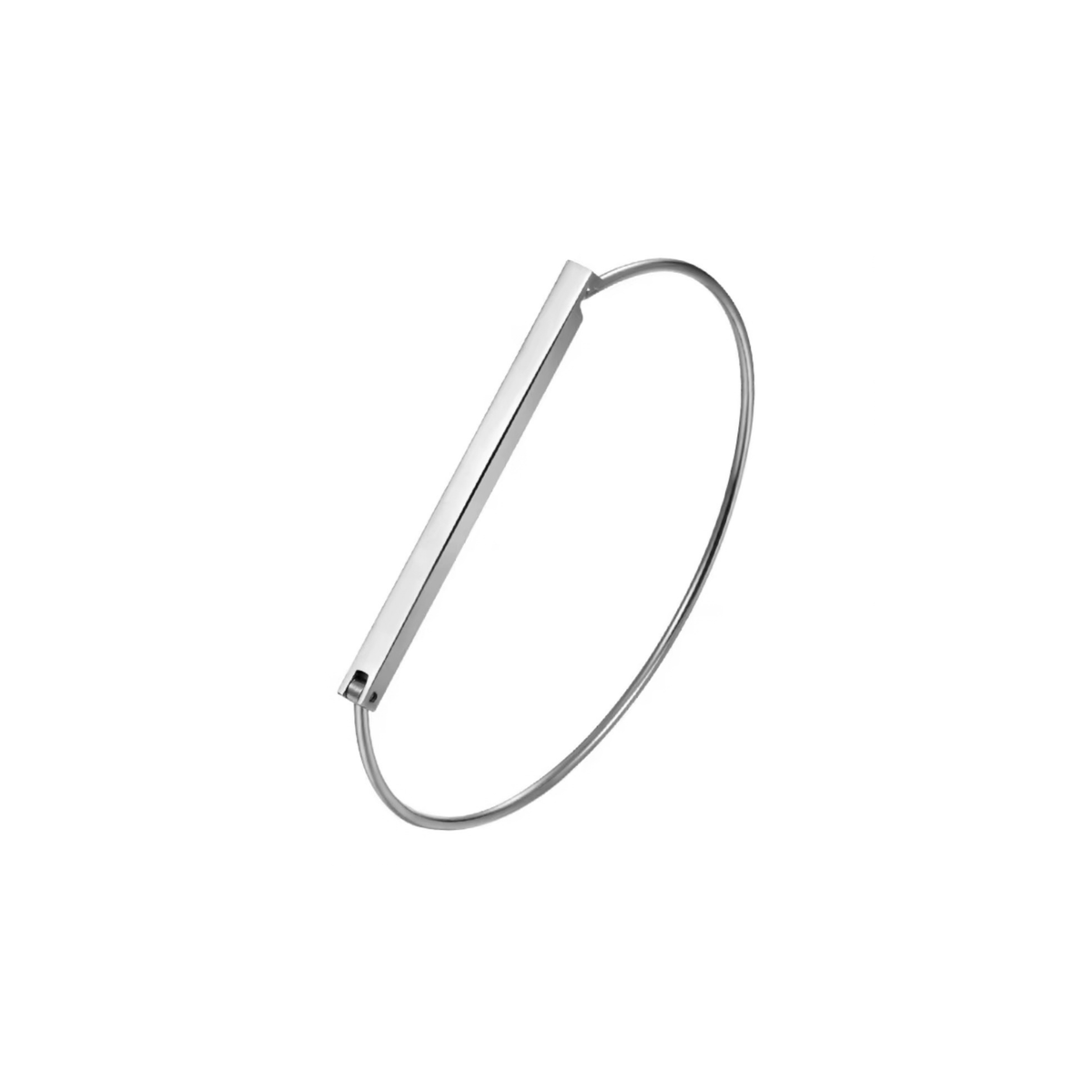 Thea Silver Bar Bangle