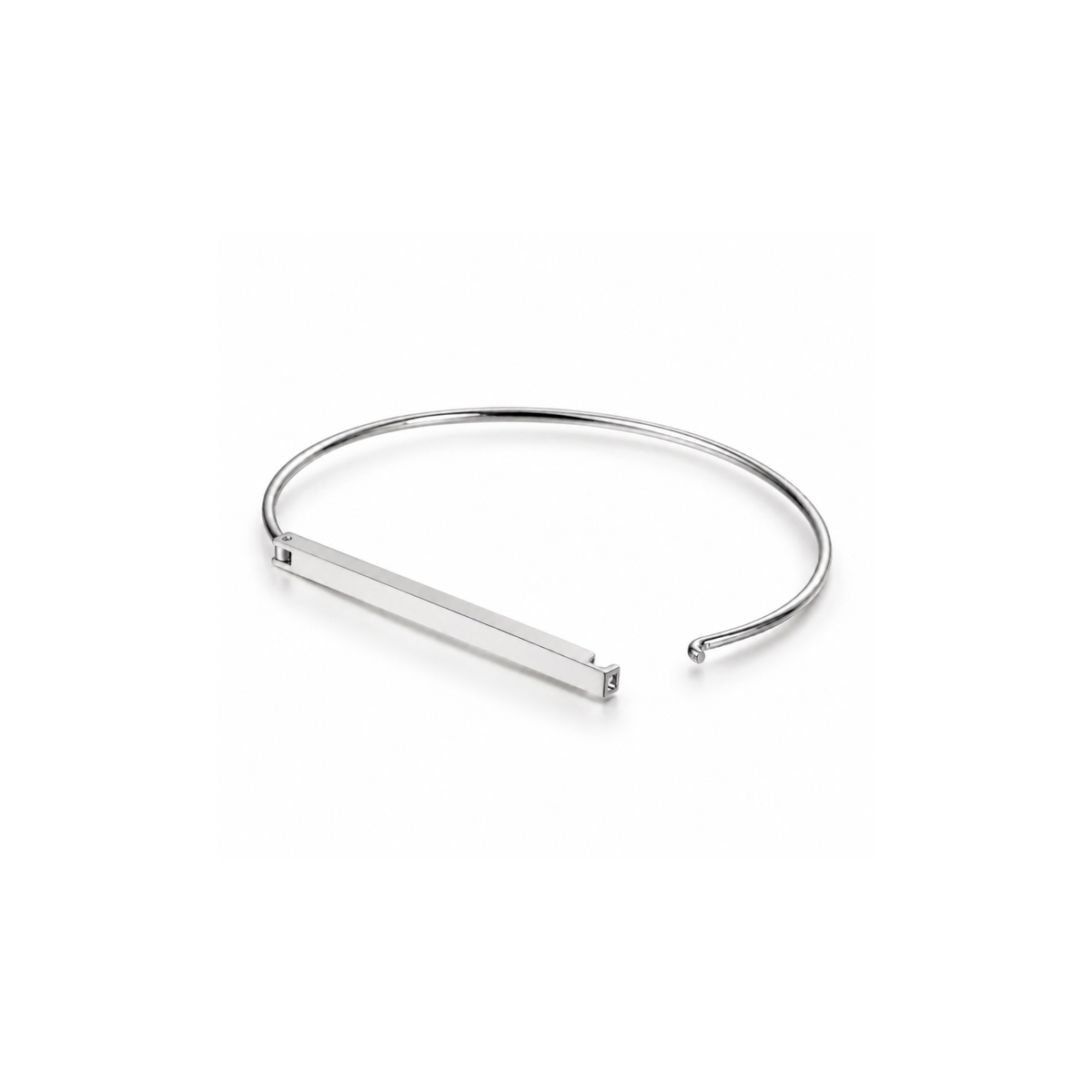 Thea Silver Bar Bangle