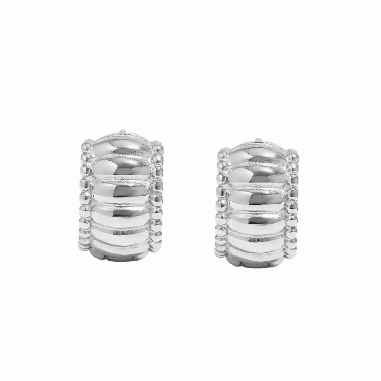 Silver Rae Hoop Earrings