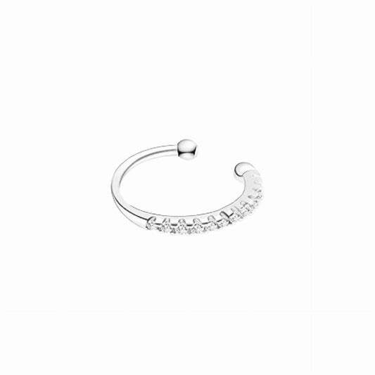 Pavé Ear Cuff - Silver