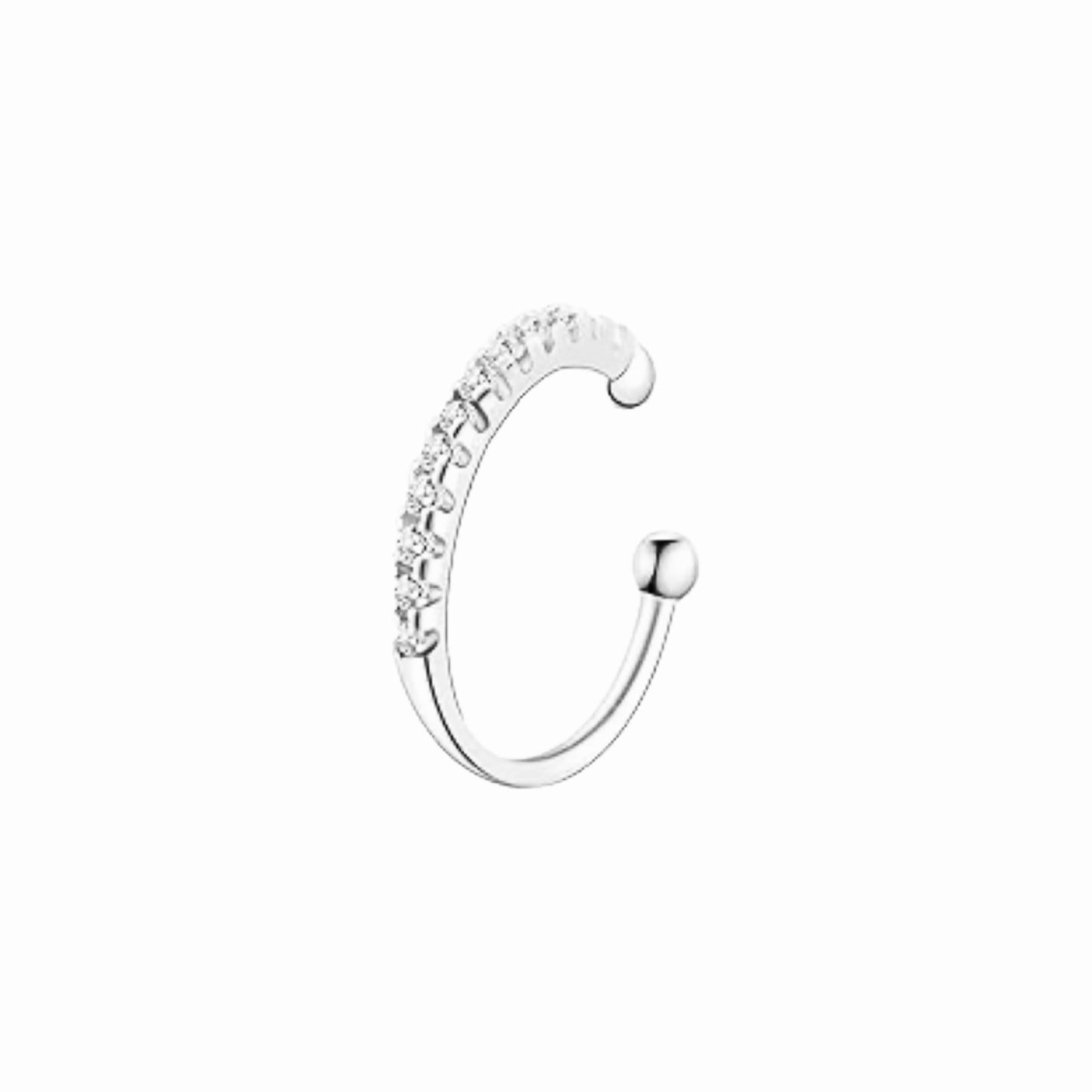 Pavé Ear Cuff - Silver