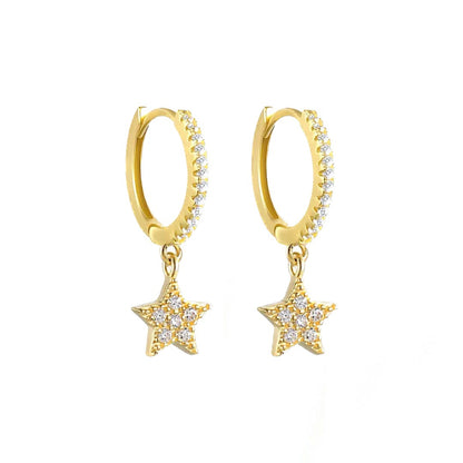 Gold Star Earrings