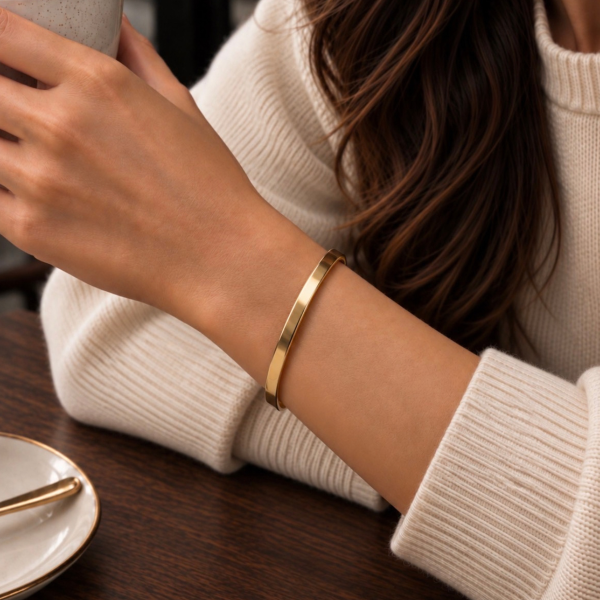 Gold Classic Bangle