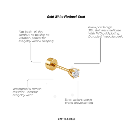 stainless steel flat back earring features and benefits 