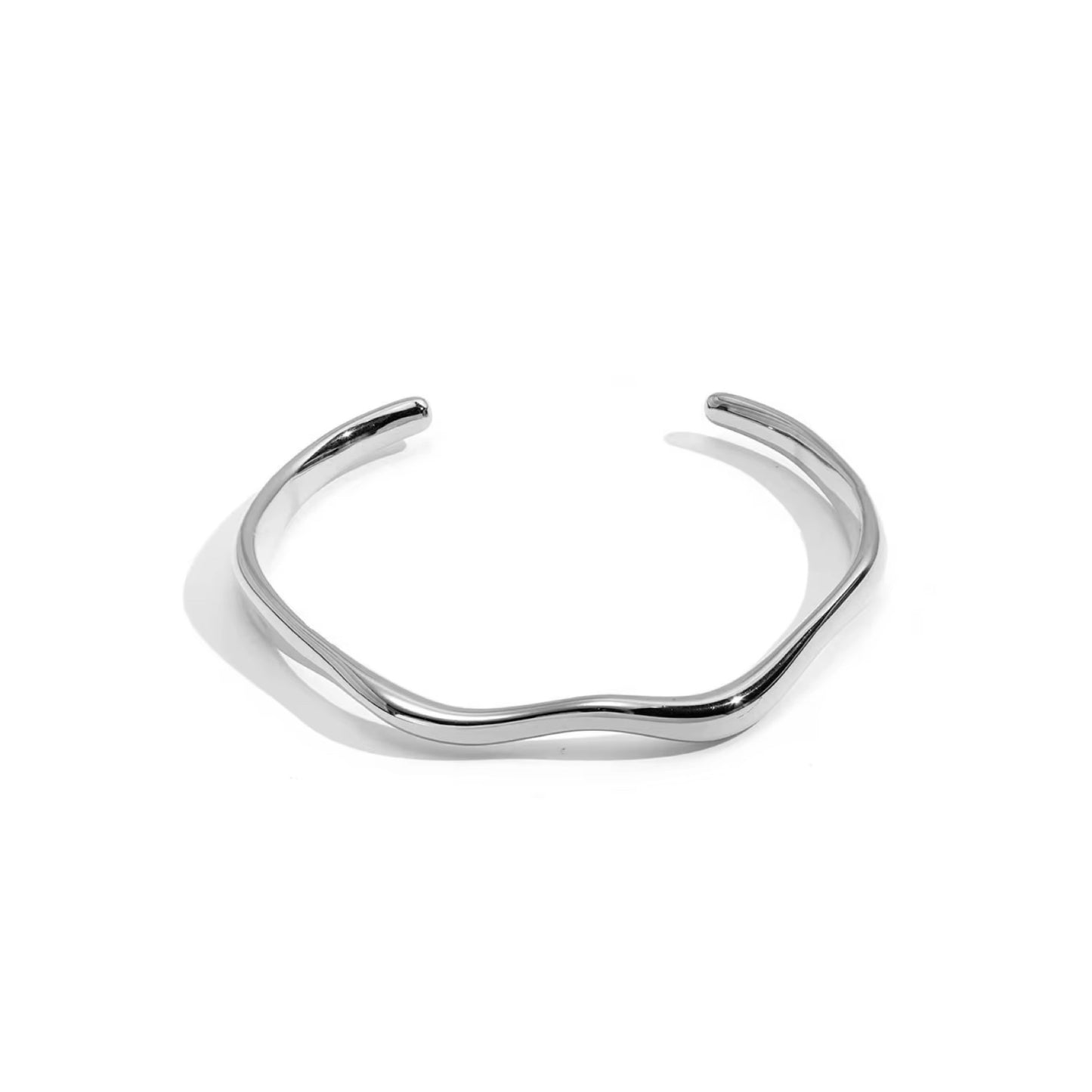 ORO SILVER CUFF BANGLE