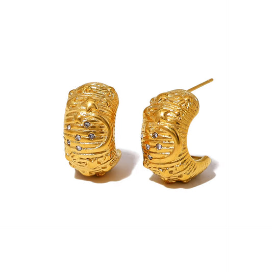 Sia Gold Hoops