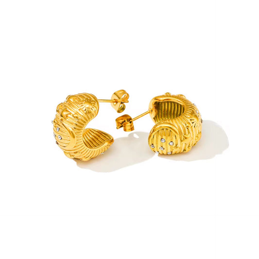 Sia Gold Hoops
