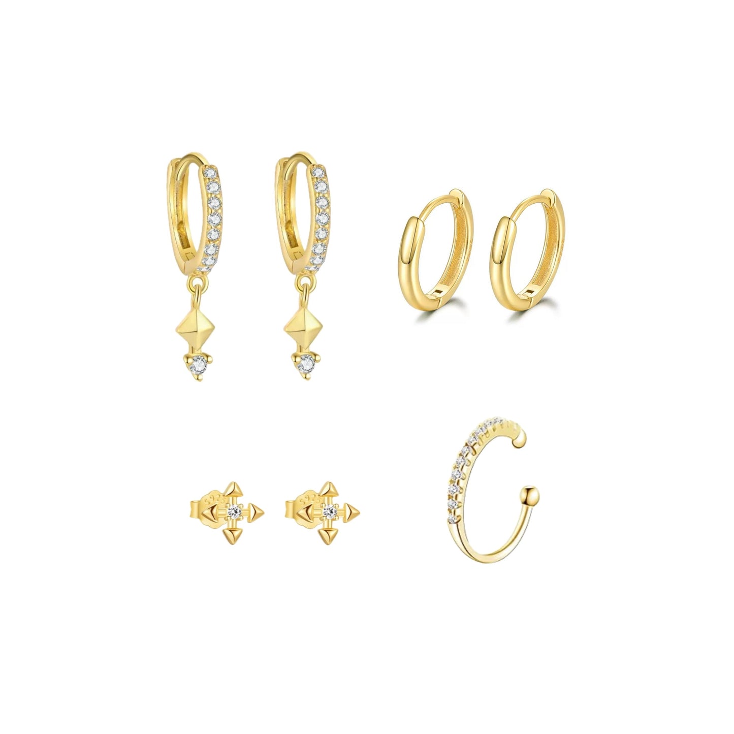 Jen Wood Stacked 4 - Gold