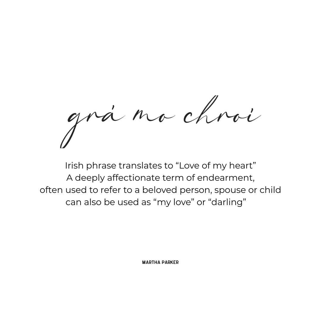 Irish Love Ring - grá mo chroi silver ring