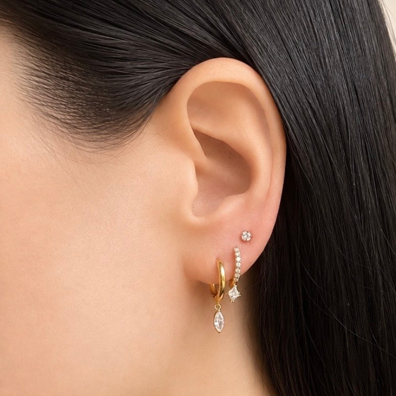 Mari Gold Earring Stack