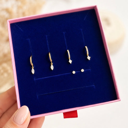 Mari Gold Earring Stack