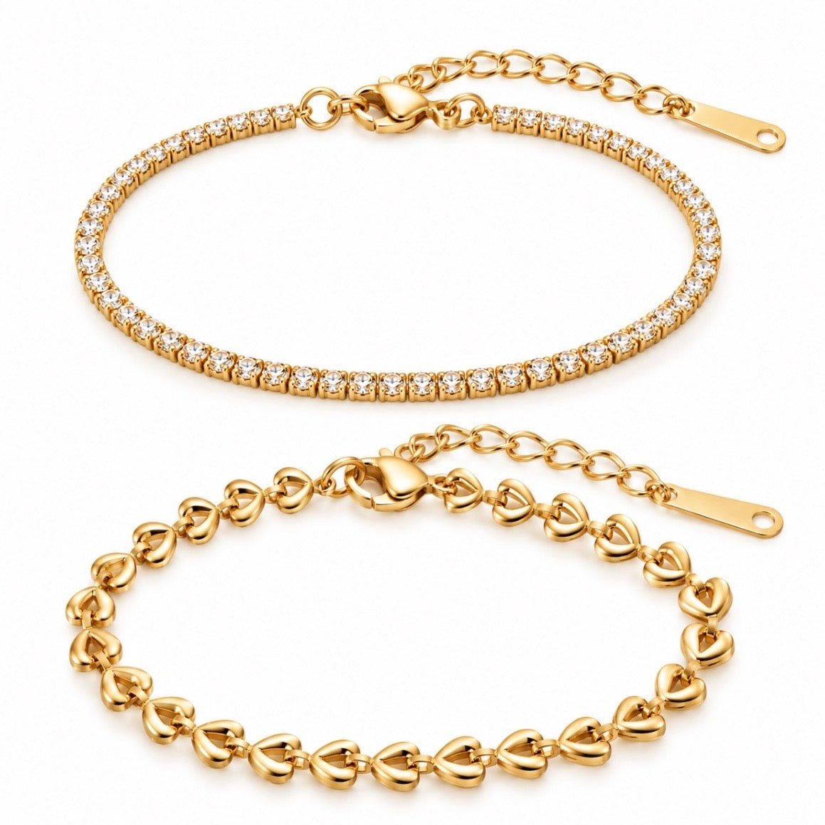 Gold Amour Bracelet Stack