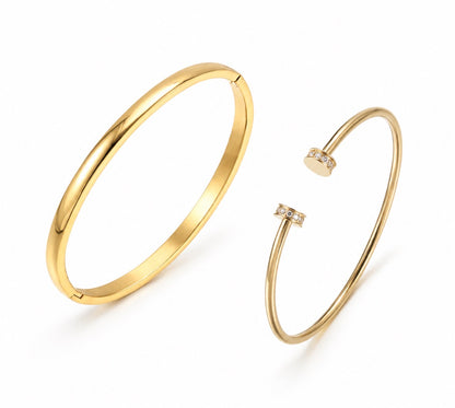 Gold Classic Blair Bracelet Stack
