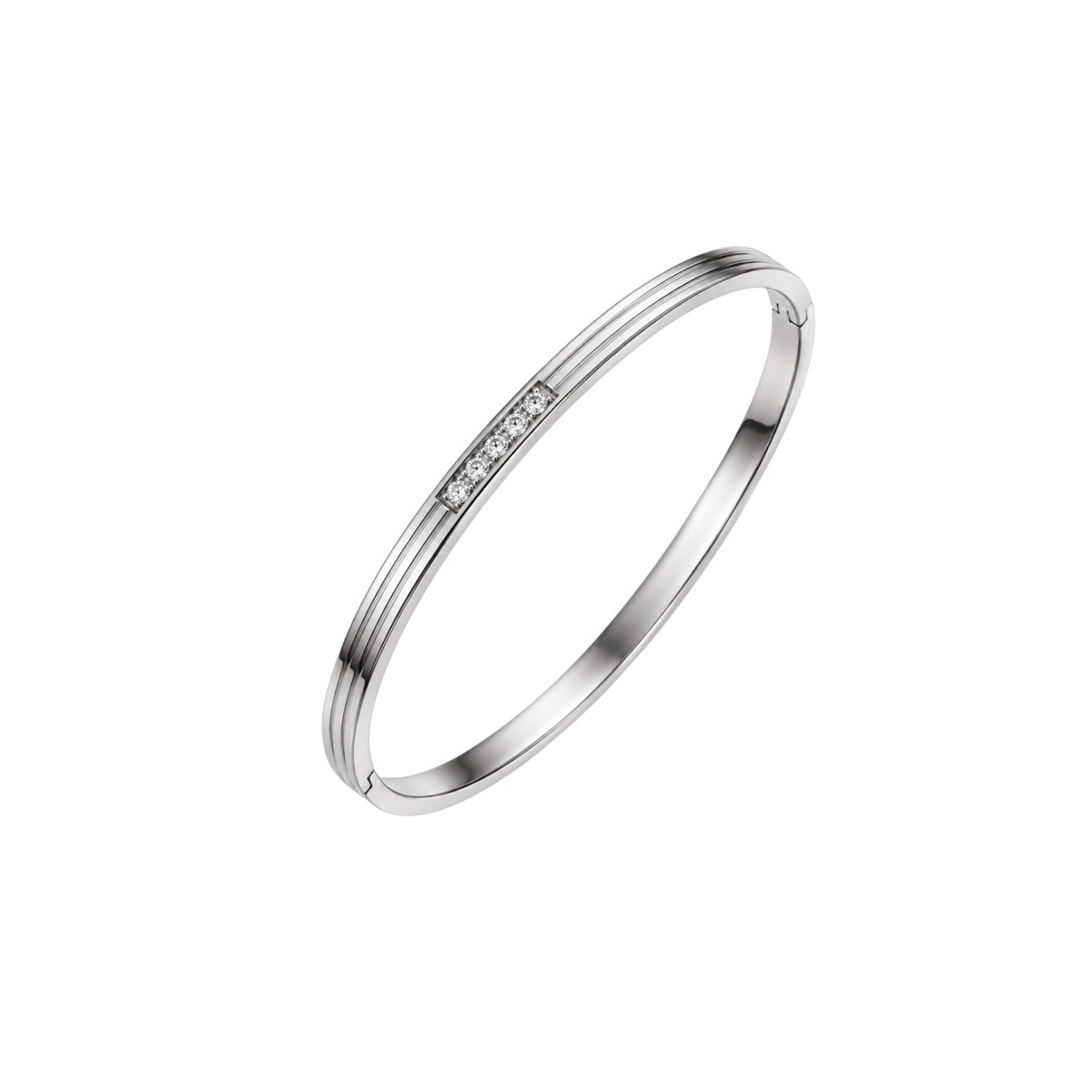 Sloane Silver Bangle