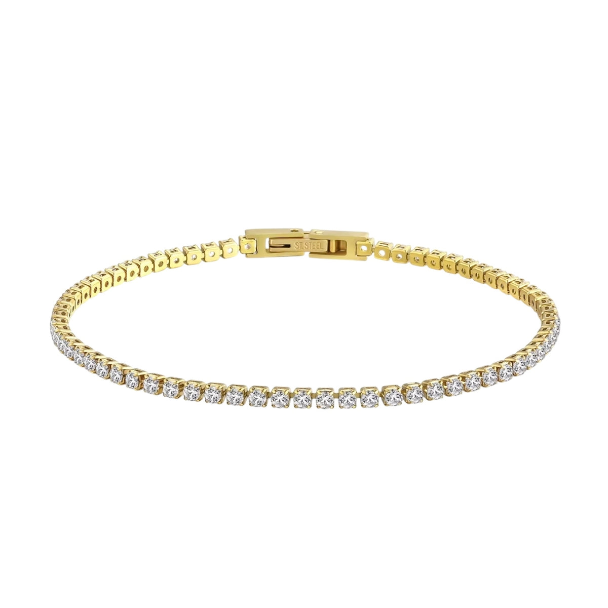 Gold Nova Tennis Bracelet