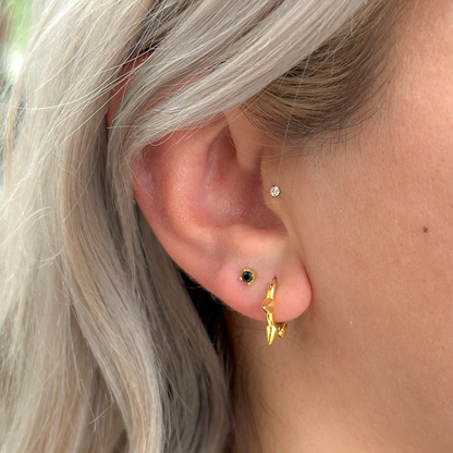 Gold Nori Single Stud Earring