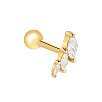 Priya 18K gold plated Barbell Stud